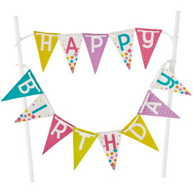Wilton 2113-9211 Happy Birthday Cake Banner