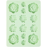 Wilton 2115-3834 Succulents Silicone Candy Mold, 14-Cavity