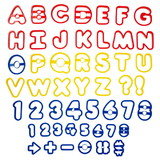 Wilton 2304-1054 Alphabet and Number Cookie Cutter Set