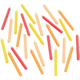 Wilton 2811-0-0057 Red, Orange and Yellow Ombre Birthday Candles, 24-Count