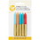 Wilton 2811-0-0059 Blue, Orange &amp; Red Gold-Dipped Birthday Candles, 10-Count