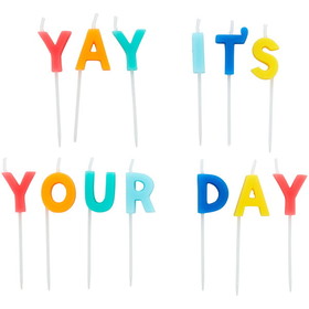 Wilton 2811-0-0062 "Yay It's Your Day" Birthday Candle Pick Set, 13-Count