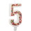 Wilton 2811-0-0069 Sprinkle Pattern Number 5 Birthday Candle, 3-Inch
