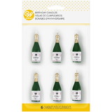 Wilton 2811-163 Champagne Bottle Candles, 6-Count