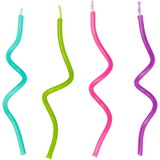 Wilton 2811-6316 Curly Neon Birthday Candle Set, 12-Count