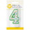 Wilton 2811-9104 Green Number 4 Birthday Candle