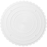 Wilton 302-10 White Scalloped Edge Separator Plate, 10-Inch