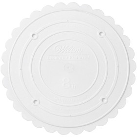 Wilton 302-8 White Scalloped Edge Separator Plate, 8-Inch