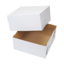 Wilton 415-0724 12-Inch White Square Corrugated Cake Box, 2-Count Bakery Boxes