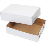 Wilton 415-0726 White Corrugated Cake Box, 10 x 14 Inch