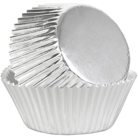 Wilton 415-207 Silver Foil Cupcake Liners, 24-Count