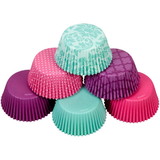 Wilton 415-2182 Purple, Teal and Pink Standard Cupcake Liners, 150-Count