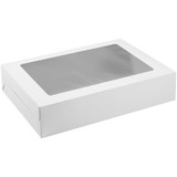 Wilton 416-0-0024 19 x 14 x 4-Inch White Cardboard Sheet Cake Box with Window