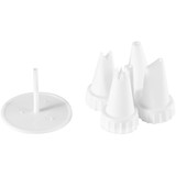 Wilton 418-47300 Plastic Decorating Tip and Flower Nail Set, 5-Piece