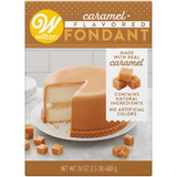 Wilton 704-0-0145 Caramel-Flavored Premade Fondant for Cake Decorating, 24 oz.