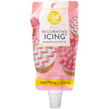 Wilton 704-4298 Pink Icing Pouch with Tips, 8 oz.