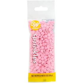 Wilton 710-0-0460 Light Pink Confetti Sprinkles, 1 oz.