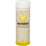 Wilton 710-044 White Sugar Pearl Sprinkles, 5 oz.