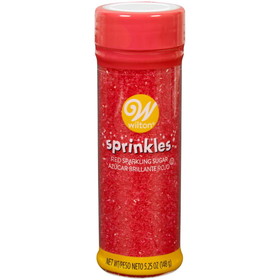 Wilton 710-1371 Red Sparkling Sugar, 5.25 oz.