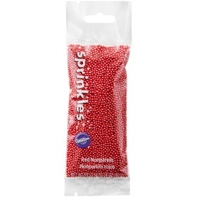 Wilton 710-4086 Red Nonpareils Sprinkles Pouch, 1.4 oz.