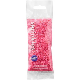 Wilton 710-4088 Pink Nonpareils Sprinkles Pouch, 1.4 oz.