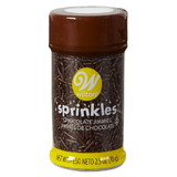 Wilton 710-5340 Chocolate Jimmies Sprinkles, 2.5 oz.