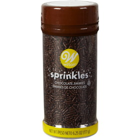 Wilton 710-5342 Chocolate Jimmies Sprinkles, 6.25 oz.