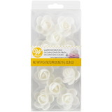 Wilton 710-7210 White Rose Wafer Icing Decorations, 0.35 oz. (10 Pieces)