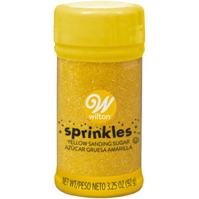 Wilton 710-754 Yellow Sanding Sugar, 3.25 oz.