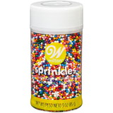 Wilton 710-772 Rainbow Nonpareil Sprinkles, 3 oz.