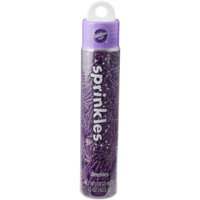 Wilton 710-9966 Purple Jimmies Sprinkle Tube for Cake and Cookie Decorating, 1.5 oz.
