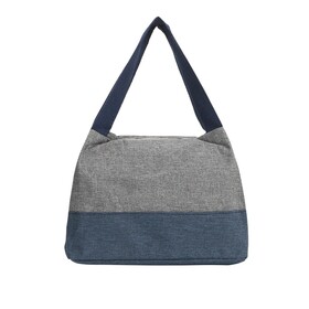 Muka Canvas Lunch Tote Bag Large Capacity Handbag with Zipper Closure Interior Pockets for Work Use
