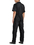 TOPTIE Men's Short-Sleeve Work Coverall Lightweight with Elastic Waist, Black Coverall