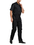 TOPTIE Men's Short-Sleeve Work Coverall Lightweight with Elastic Waist, Black Coverall
