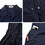 TOPTIE Blended Long Sleeve Coverall for Men, Navy Coverall Regular Length