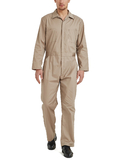 TOPTIE Men's Cotton Blend Zip-Front Work Coverall Protective Uniform