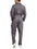 TOPTIE Men's Action Back Coverall with Zipper Pockets, Gray jumpsuit Mechanic Uniform