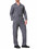 TOPTIE Men's Long Sleeve Coverall Action Back Coverall with Zipper Pockets, Mechanic Uniform, Gray Coverall
