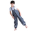 TOPTIE Kids Rain Pants Waterproof Bib Overall with Stripe Shoulder Straps