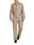 TOPTIE Blended Long Sleeve Coverall for Men, Khaki Coverall Regular Length