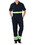 TOPTIE Men's Reflective Coverall Enhanced Visibility Coverall, Short Sleeve Length Regular