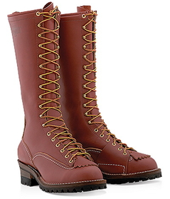 Wesco boot RW9716100 HIGHLINER Lace-to-Toe 16" Boot, Redwood, 100 Vibram Sole