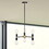 Warehouse of Tiffany 2009/6P Rina 18.9 in. 6-Light Indoor Matte Black and Gold Finish Chandelier with Light Kit