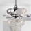 Warehouse of Tiffany CFL-8502REMO/CH Shelby 52 in. 3-Light Indoor Chrome Finish Ceiling Fan with Light Kit