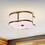 Warehouse of Tiffany CM023/4 Necan 19.7 in. 4-Light Indoor Multi Finish Flush Mount Chandelier with Light Kit