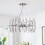Warehouse of Tiffany HM102/8 Aralyne 25.6 in. 8-Light Indoor Chrome Finish Chandelier with Light Kit