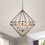 Warehouse of Tiffany HM187/4AS Mayne 18 in. 4-Light Indoor Aged Silver Finish Chandelier with Light Kit