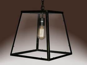 Warehouse of Tiffany LD4013 Minerva 1-light Black Edison Lamp with Bulb