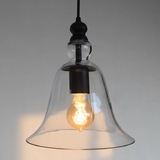 Warehouse of Tiffany LD4031 Marlowe 1-light Adjustable Cord 8-inch Clear Glass Edison Pendant with Bulb