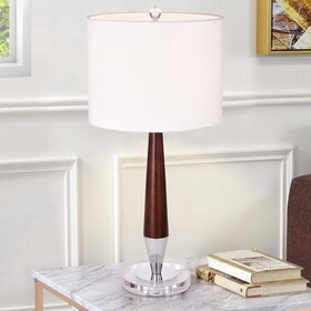 Warehouse of Tiffany MT57/1 Regan 12.9 in. 1-Light Indoor Chrome Finish Table Lamp